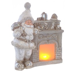 Фигурка декоративная "Камин" с подсветкой (АААх3, не вход.), L36 W16 H46 см