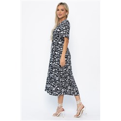 Платье Майя (черно-белое) П13911-3М