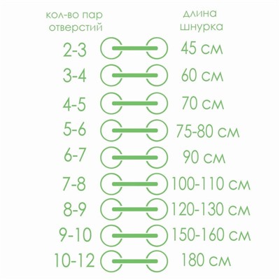 Набор шнурков для обуви, 6 шт, силиконовые, плоские, светящиеся в темноте, 13 мм, 9 см, цвет голубой