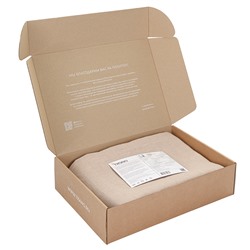 Скатерть из стираного льна бежевого цвета из коллекции Essential, 150х250 см