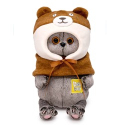 Мягкая игрушка "Кот Басик BABY в шапке "Медвежонок" " (20 см)