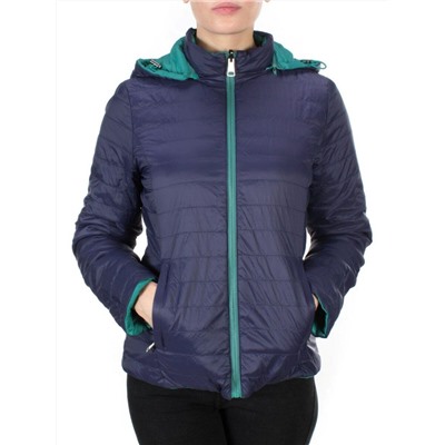 9313 TURQUOISE/BLUE Куртка демисезонная двухсторонняя женская RIKA (100 гр. синтепон)