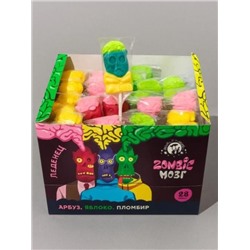 Карамель на палочке "Zombie Мозг" (шоубокс - 28 шт.)