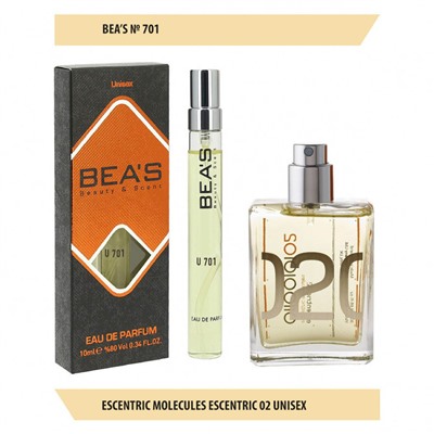 Парфюм Beas Escentric Molecules Escentric 02 unisex U701 10 ml, Парфюм унисекс Beas U701 создан по мотивам аромата Escentric Molecules Escentric 02