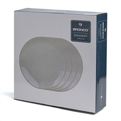 НАБОР ТАРЕЛОК ОБЕДЕННЫХ BRONCO "CONCEPT" 4 ШТ. 27,5 СМ БЕЖЕВЫЙ