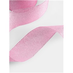 Лента парчовая, 50 мм, 23±1 м, розовая №013