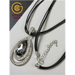 Кулон на кожаном шнурке "Женская грация" Арт КШ2130/09