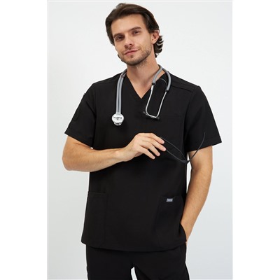 Топ медицинский мужской 6-77-15-1 / Curly 65 Rich black