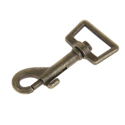 Карабин с основанием-трапецией, 6.5 см