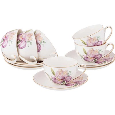 Чайный набор LEFARD "Iris" 280 мл 12пр на 6пер 590-336