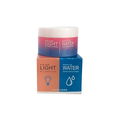 Bioaqua Light&Water; Двойной крем для ухода: увлажнение и тон, 50+50 гр.