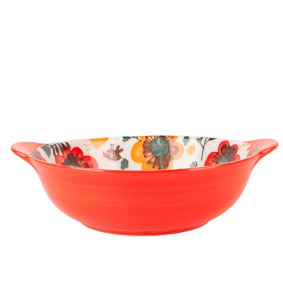 Емкость для запекания "Kawaii Forest.Bunny" 18,5*16*5,5см. v=550мл. (фарфор) (min12) (транспортная у