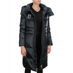 9110 DARK GREEN Пальто зимнее женское FLOWERROVE (200 гр. холлофайбера)