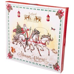 БЛЮДО LEFARD "ТРОЙКА" 38 СМ КРАСНОЕ (КОР=8ШТ.)