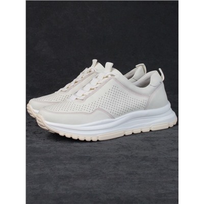 05-PDL250-2 LT. BEIGE Кроссовки женские (натуральная кожа)