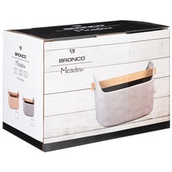 ПОДСТАВКА ПОД КУХОННЫЕ ПРИНАДЛЕЖНОСТИ BRONCO "MEADOW" 21,5*13,5*16,5 СМ ПУДРОВЫЙ (КОР=12ШТ.)