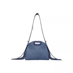 Маленькая сумка из денима Мисс М, Miss M Mini Denim Bag, произв. Maje