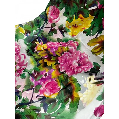 Шарф шифоновый с цветочным принтом Арт 0981/6