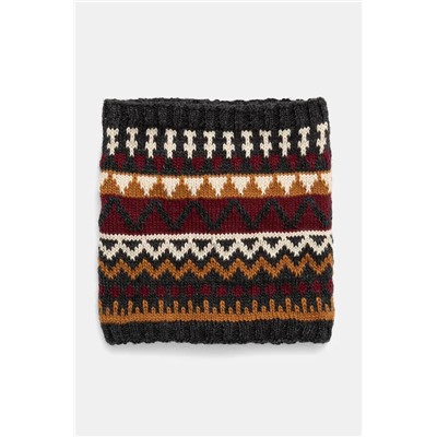 Komin męski wzorzysty  kolor multicolor