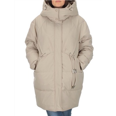 H23-680 BEIGE Куртка зимняя облегченная женская (150 гр. холлофайбер)