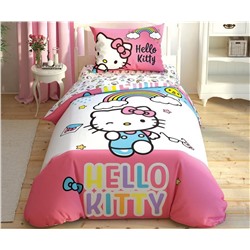 Лицензионное Постельное Бельё Ранфорс Hello Kitty Rainbow - TAC