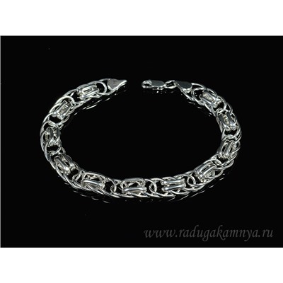 Браслет С925 с родиевым покрытием 22,5см, 11гр