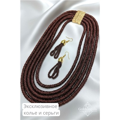 Набор бижутерии колье трансформер и серьги П5/007