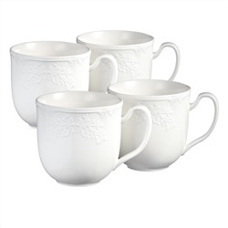 НАБОР КРУЖЕК LEFARD "FLORAL" 4 ШТ. 350 МЛ (КОР=12НАБ.)