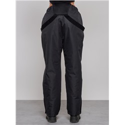 Полукомбинезон утепленный женский большого размера черного цвета 211Ch