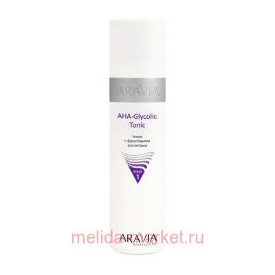 ARAVIA Professional Тоник для лица с фруктовыми кислотами AHA-Glycolic Tonic 250 мл арт 6202