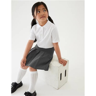 2pk Girls' Crease Resistant School Skirts (2-16 Yrs)