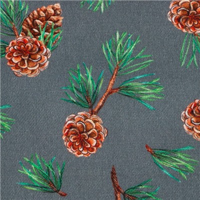 Набор новогодних салфеток Этель «Лес», 46х46 см - 4 шт, хлопок, саржа