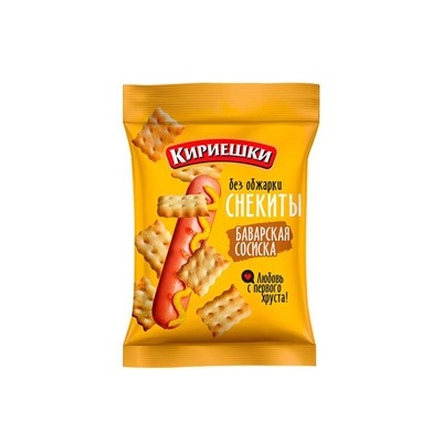«Кириешки», снекиты «Баварская сосиска», 60 г