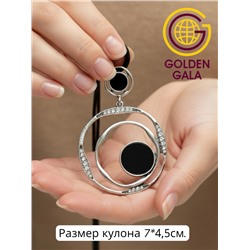 Кулон на кожаном шнурке "Женская грация" Арт КШ2130/06