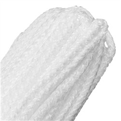 Шнур вязаный полипропиленовый с серд. белый, 6 мм, L 20 м, Сибртех