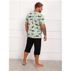 Пижама мужская Рипстер / зеленый