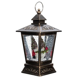 GAEM Изделие декоративное "Фонарь" (подсвет, вьюга, 3хАА н/п), L12 W12 H27 см