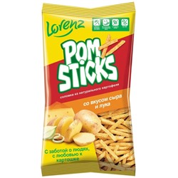 Картоф.соломка Pomsticks со вкусом сыра и лука 100гр.1/20