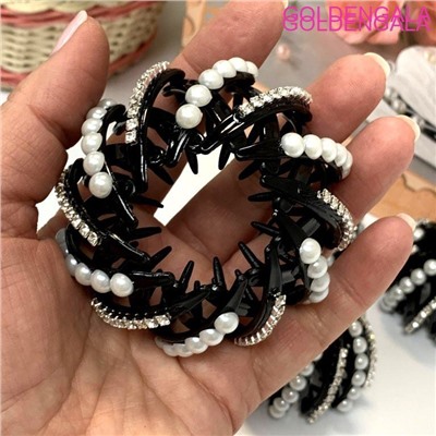 Краб для прически с жемчугом КР29 4 шт