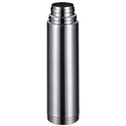Термос из нержавеющей стали с узкой горловиной "Bullet" 1л, д8см, h32см, пластмассовая винтовая пробка, цветная коробка, "Regent" (Китай)