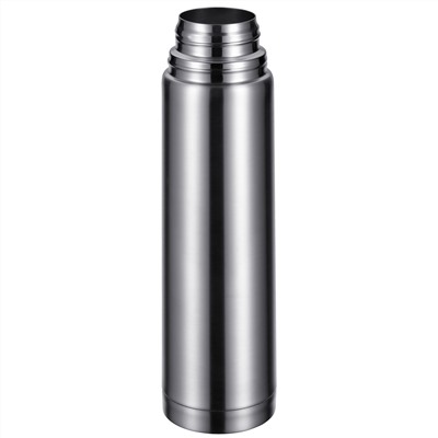 Термос из нержавеющей стали с узкой горловиной "Bullet" 1л, д8см, h32см, пластмассовая винтовая пробка, цветная коробка, "Regent" (Китай)