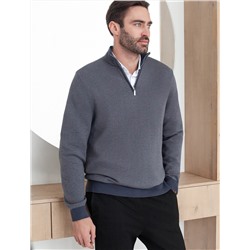 Джемпер жаккардовой вязки из пряжи двух оттенков