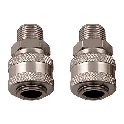 Муфта универсальная быстросъемная ("мама") 3/8, внешняя резьба, 2 шт, Stels