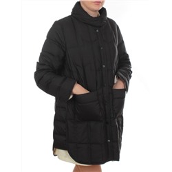 H24-322 BLACK Куртка пуховая облегченная женская (белый утиный пух)