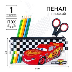 Пенал мягкий, 10×21 см, «Тачки»