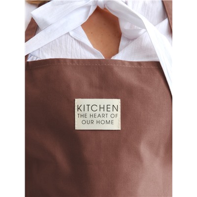 Фартук Этель "Kitchen" 60х70 см, цвет коричневый, 100% хлопок, саржа 220 г/м2