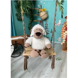 Мягкая игрушка Волк/ волчонок бежевый, 55 см