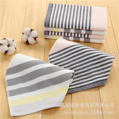 New product Double-layer gauze wool square towel, high-speed square hanging towel, kitchen towel, factory price wholesale cotton gauze