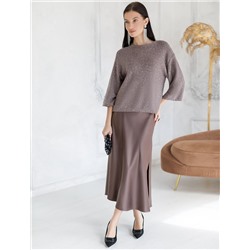 Джемпер из хлопковой пряжи с пайетками