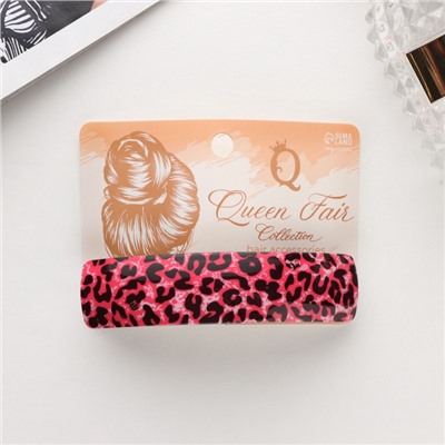 Заколка - автомат для волос «Сильва», лео принт колор, 9 см, МИКС